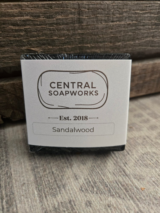 Sandlewood Activated Charcoal Vegan Glycerin Soap
